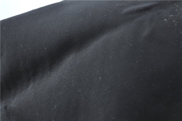 Authentic GUCCI Shoulder Hand Bag Purse Nylon Leather 0011955 Black  J1908