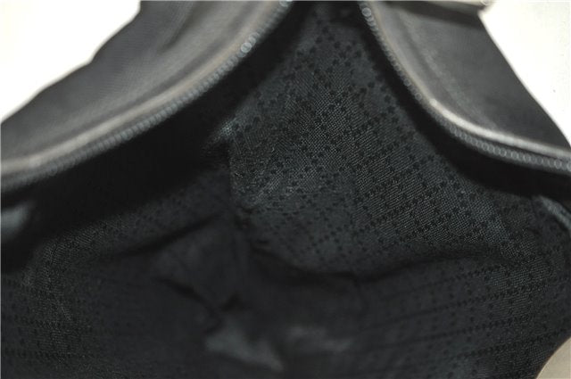 Authentic GUCCI Shoulder Hand Bag Purse Nylon Leather 0011955 Black  J1908