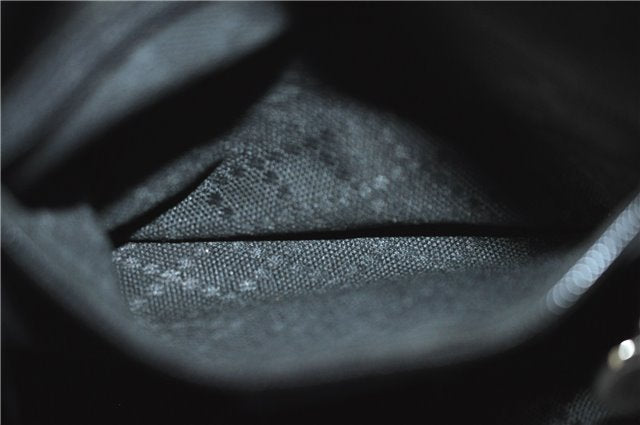 Authentic GUCCI Shoulder Hand Bag Purse Nylon Leather 0011955 Black  J1908