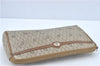 Authentic Christian Dior Honeycomb Clutch Hand Bag Purse PVC Beige CD J1909