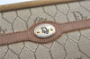 Authentic Christian Dior Honeycomb Clutch Hand Bag Purse PVC Beige CD J1909