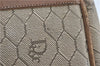 Authentic Christian Dior Honeycomb Clutch Hand Bag Purse PVC Beige CD J1909