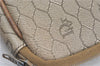 Authentic Christian Dior Honeycomb Clutch Hand Bag Purse PVC Beige CD J1909