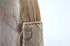 Authentic Christian Dior Honeycomb Clutch Hand Bag Purse PVC Beige CD J1909