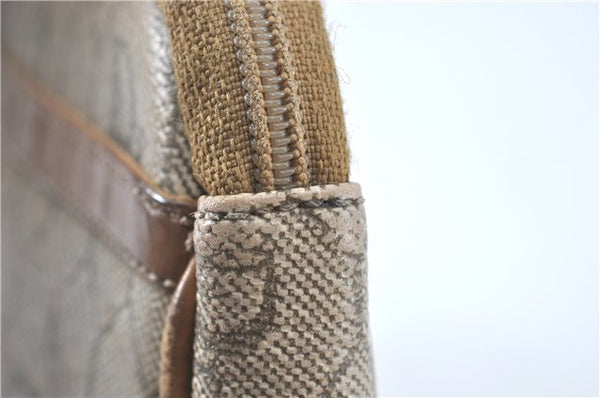 Authentic Christian Dior Honeycomb Clutch Hand Bag Purse PVC Beige CD J1909