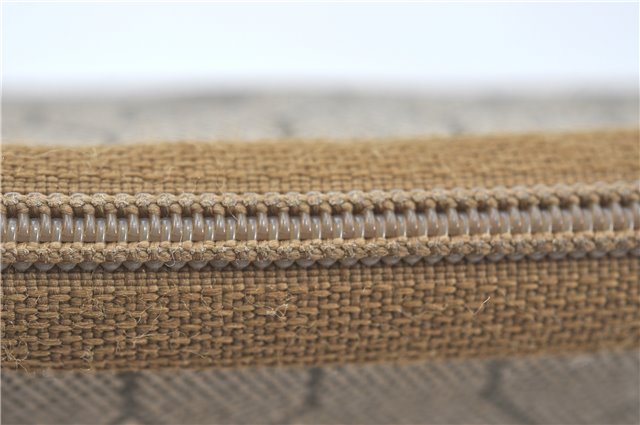 Authentic Christian Dior Honeycomb Clutch Hand Bag Purse PVC Beige CD J1909