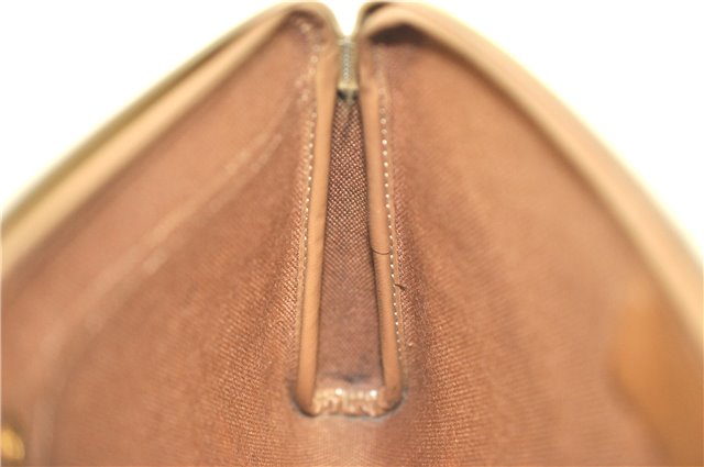 Authentic Christian Dior Honeycomb Clutch Hand Bag Purse PVC Beige CD J1909