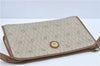 Authentic Christian Dior Honeycomb Clutch Hand Bag Purse PVC Beige CD J1910