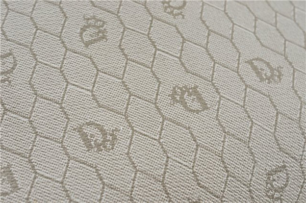 Authentic Christian Dior Honeycomb Clutch Hand Bag Purse PVC Beige CD J1910