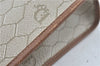 Authentic Christian Dior Honeycomb Clutch Hand Bag Purse PVC Beige CD J1910