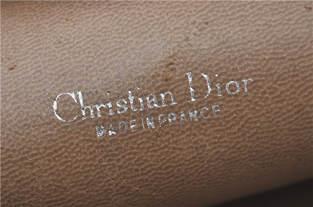 Authentic Christian Dior Honeycomb Clutch Hand Bag Purse PVC Beige CD J1910