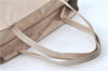 Authentic CELINE Horizontal Cabas Bi-Color Shoulder Tote Bag Leather Ivory J1911