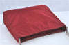 Authentic PRADA Nylon Stainless Shoulder Hand Bag Purse B8446 Red J1913