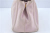 Authentic PRADA Canapa SS 2Way Shoulder Hand Bag Purse Canvas Light Pink J1916