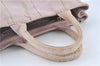 Authentic PRADA Canapa SS 2Way Shoulder Hand Bag Purse Canvas Light Pink J1916