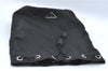 Authentic PRADA Nylon Tessuto Drawstring Pouch Purse Black J1917