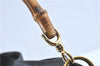 Authentic GUCCI Bamboo Hand Tote Bag Purse Leather 0011638 Black Junk J1918