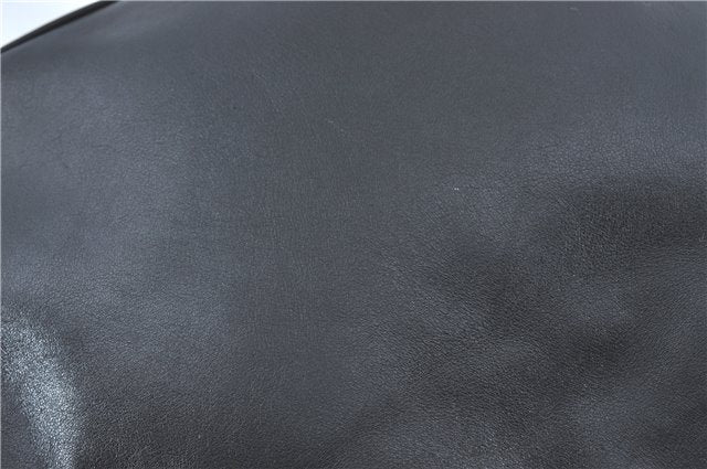 Authentic GUCCI Bamboo Hand Tote Bag Purse Leather 0011638 Black Junk J1918