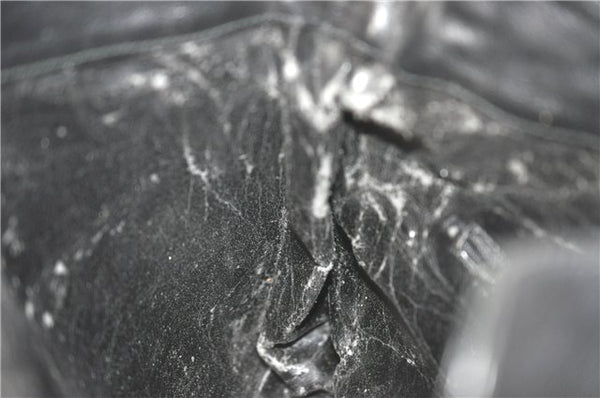 Authentic GUCCI Bamboo Hand Tote Bag Purse Leather 0011638 Black Junk J1918