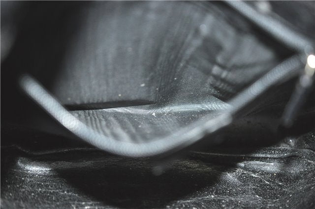 Authentic GUCCI Bamboo Hand Tote Bag Purse Leather 0011638 Black Junk J1918