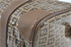 Authentic FENDI Zucchino Hand Boston Bag PVC Leather Brown J1919