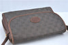 Authentic GUCCI Shoulder Cross Body Bag Purse GG PVC Leather Brown Junk J1921