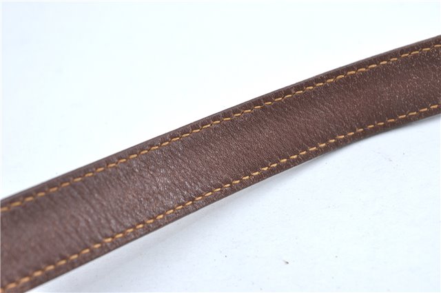 Authentic GUCCI Shoulder Cross Body Bag Purse GG PVC Leather Brown Junk J1921