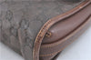 Authentic GUCCI Shoulder Cross Body Bag Purse GG PVC Leather Brown Junk J1921