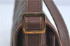 Authentic GUCCI Shoulder Cross Body Bag Purse GG PVC Leather Brown Junk J1921