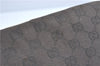 Authentic GUCCI Shoulder Cross Body Bag Purse GG PVC Leather Brown Junk J1921