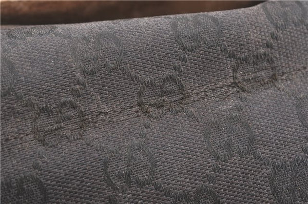 Authentic GUCCI Shoulder Cross Body Bag Purse GG PVC Leather Brown Junk J1921