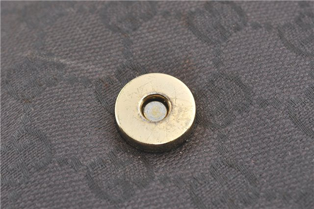 Authentic GUCCI Shoulder Cross Body Bag Purse GG PVC Leather Brown Junk J1921