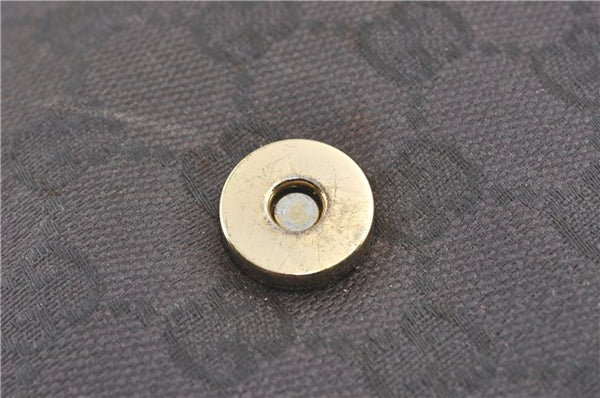 Authentic GUCCI Shoulder Cross Body Bag Purse GG PVC Leather Brown Junk J1921