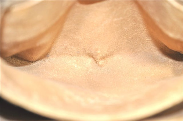 Authentic GUCCI Shoulder Cross Body Bag Purse GG PVC Leather Brown Junk J1921