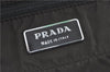 Authentic PRADA Nylon Tessuto Leather Tote Hand Bag Khaki Green J1928