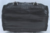 Authentic BALENCIAGA Hand Boston Bag Leather 156428 Black J1929