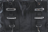 Authentic BALENCIAGA Hand Boston Bag Leather 156428 Black J1929