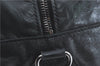 Authentic BALENCIAGA Hand Boston Bag Leather 156428 Black J1929