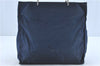 Authentic PRADA Nylon Tessuto Tote Hand Bag Purse Navy Blue J1931