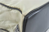 Authentic PRADA Nylon Tessuto Leather Shoulder Hand Bag Ivory Black J1932