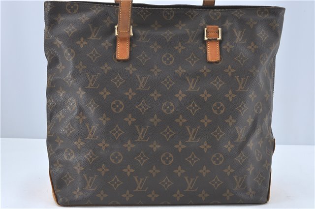 Authentic Louis Vuitton Monogram Cabas Mezzo Tote Bag M51151 LV Junk J1934