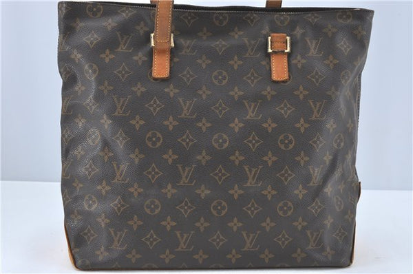 Authentic Louis Vuitton Monogram Cabas Mezzo Tote Bag M51151 LV Junk J1934