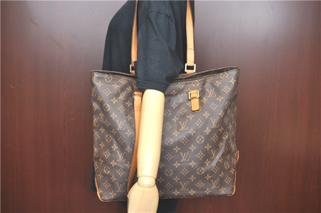 Authentic Louis Vuitton Monogram Cabas Mezzo Tote Bag M51151 LV Junk J1934