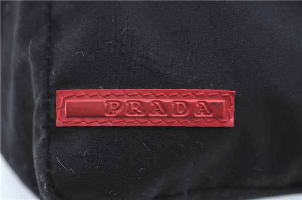 Authentic PRADA Sports Polyester Hand Bag Purse Black J1935