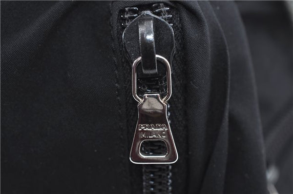 Authentic PRADA Sports Polyester Hand Bag Purse Black J1935