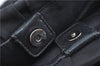 Authentic PRADA Nylon Tessuto Leather Tote Hand Bag BN1232 Black J1938