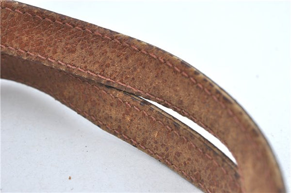 Authentic GUCCI Eclipse Shoulder Tote Bag GG Canvas Leather 120836 Brown J1939