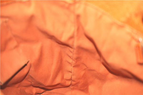 Authentic GUCCI Eclipse Shoulder Tote Bag GG Canvas Leather 120836 Brown J1939