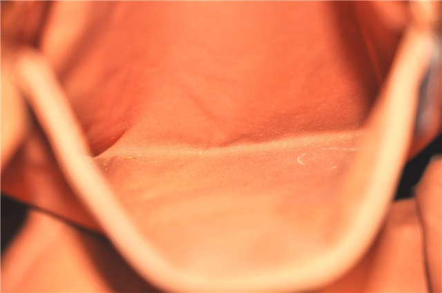 Authentic GUCCI Eclipse Shoulder Tote Bag GG Canvas Leather 120836 Brown J1939