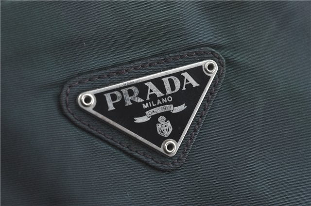 Authentic PRADA Nylon Tessuto Shoulder Hand Bag Khaki Green J1940